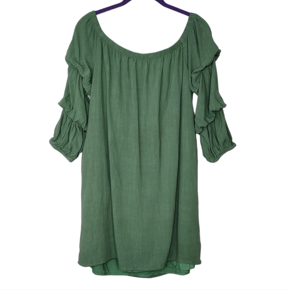 NWT Lulus Linen Blend Mini Dress - Picture 2 of 12